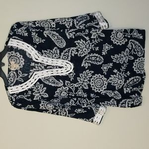 *Last Chance* Charter Club Luxury Linen Navy Tunic (M)